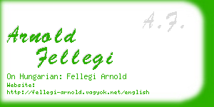 arnold fellegi business card